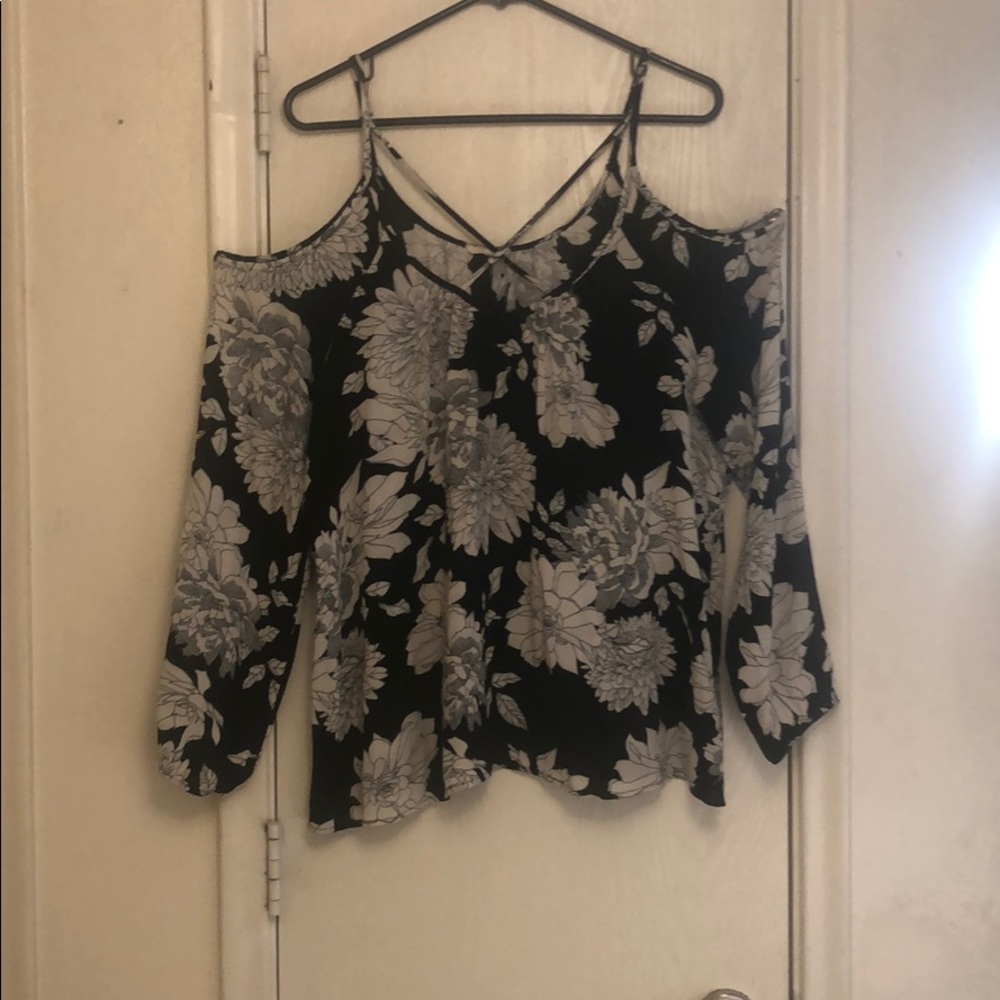 Cold shoulder blouse